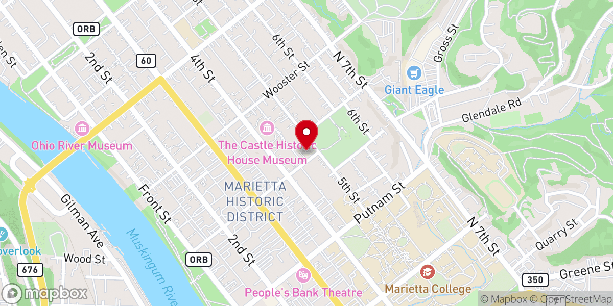Map showing location of Saint Paul's United Church of Christ