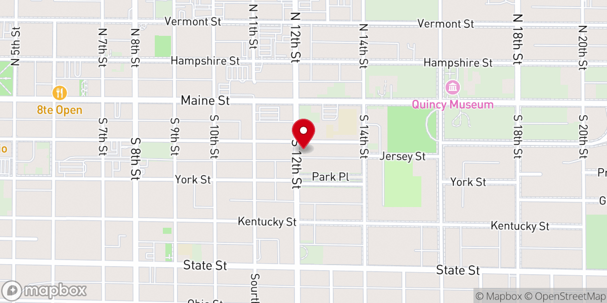 Map showing location of Luther Memorial Church