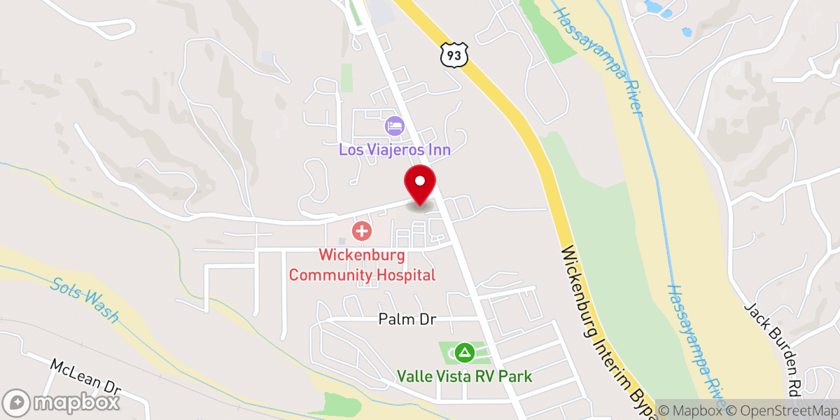 Map showing location of Wickenburg Seventh-day Adventist Church