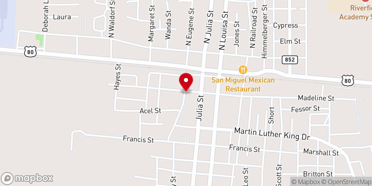 Map showing location of Richland Parish Tax Comission