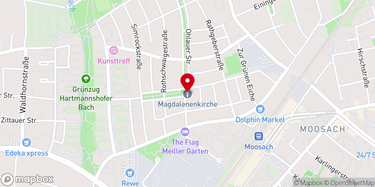 Map showing location of Evang.-Luth. Magdalenenkirche