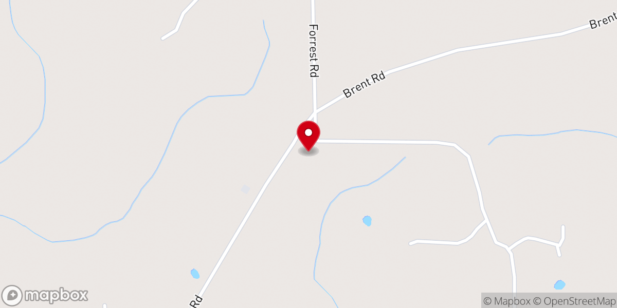 Map showing location of Pleasant Valley Church