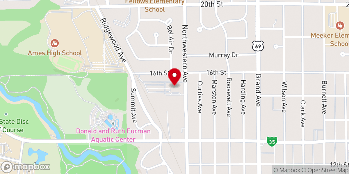 Map showing location of Bethesda Lutheran Church (ELCA)