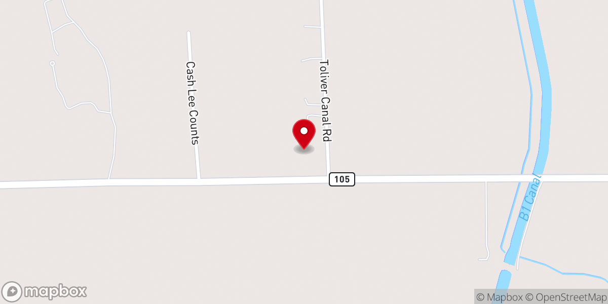Map showing location of Church of Living Waters