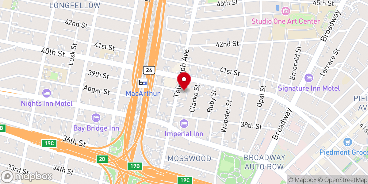 Map showing location of Beebe Memorial Cathedral