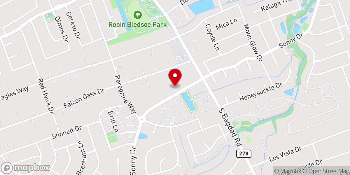 Map showing location of ACTS Church Leander