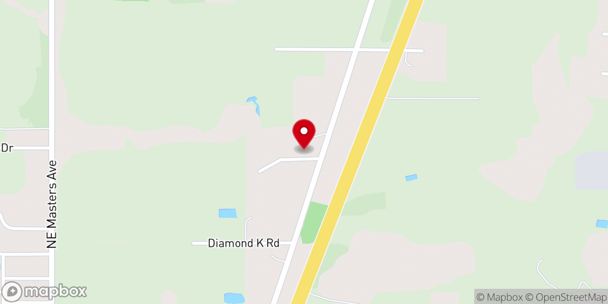 Map showing location of Upper Room Church of God