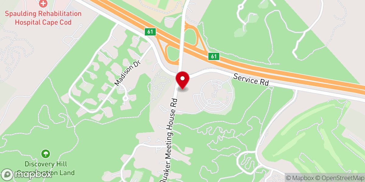 Map showing location of Mary's Closet Thrift Shop