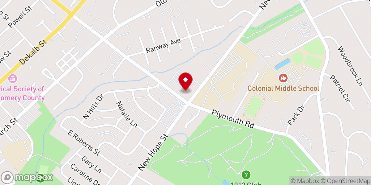 Map showing location of St Paul's Catholic Church