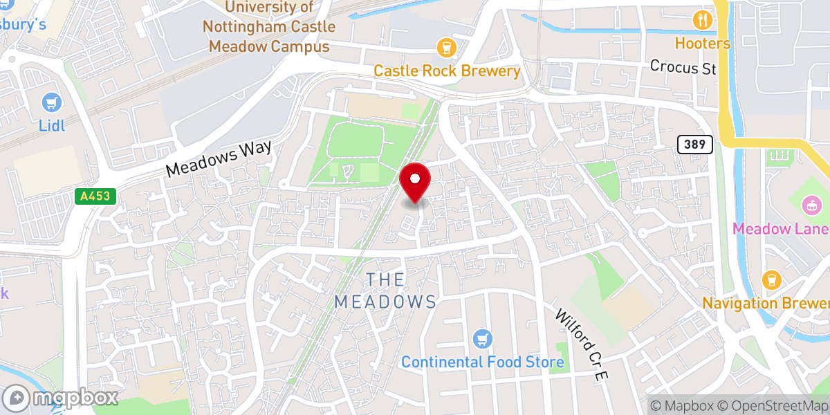 Map showing location of Pilgrim Centre