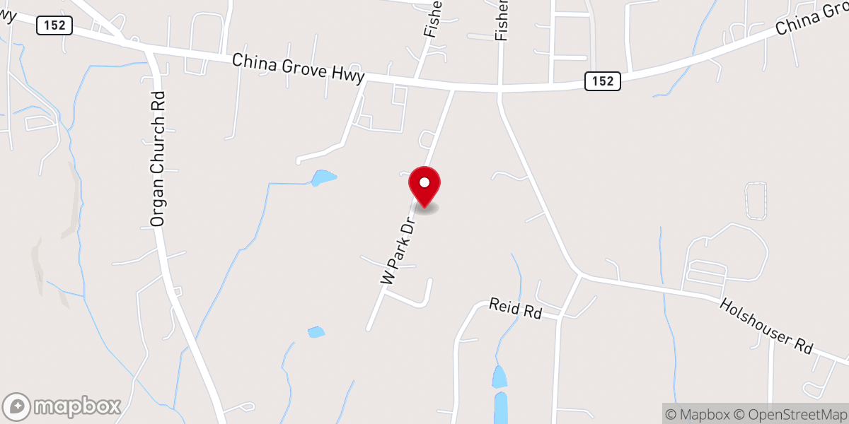 Map showing location of The Brown Family Ministries
