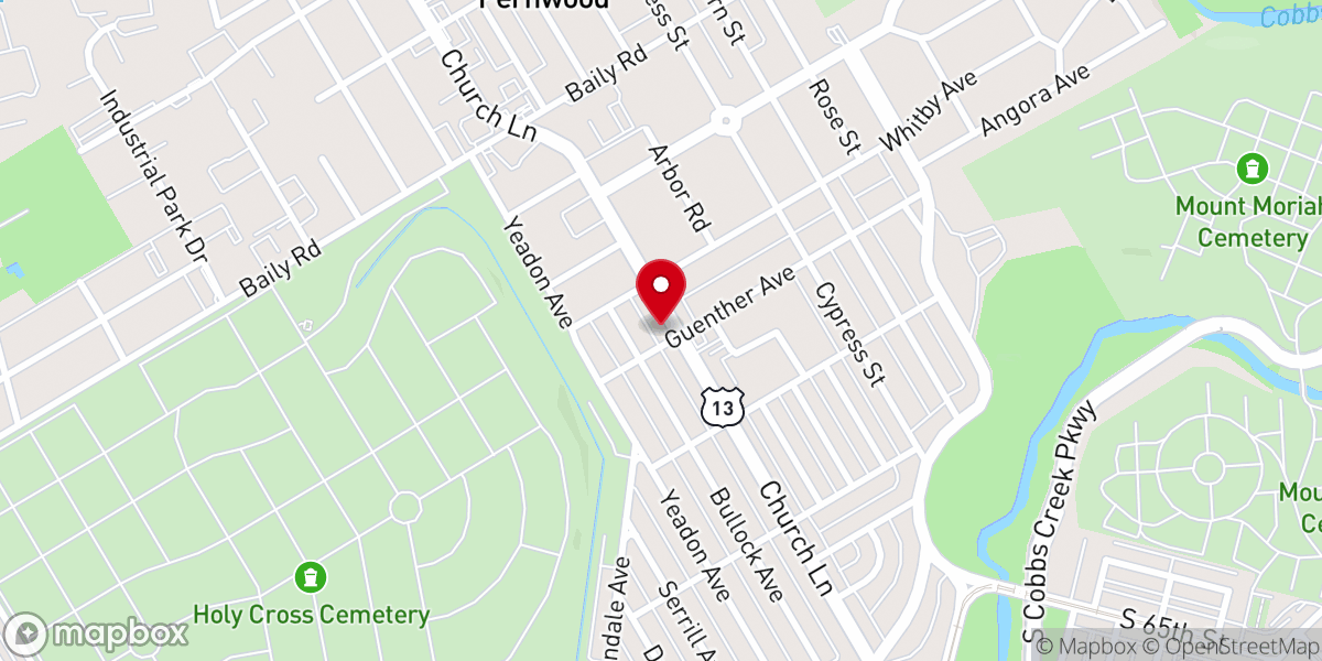 Map showing location of Perfecting Life Center