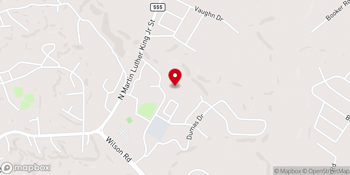 Map showing location of New Beginnings Missionary Baptist