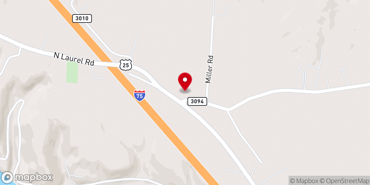 Map showing location of Carmichael Community Church