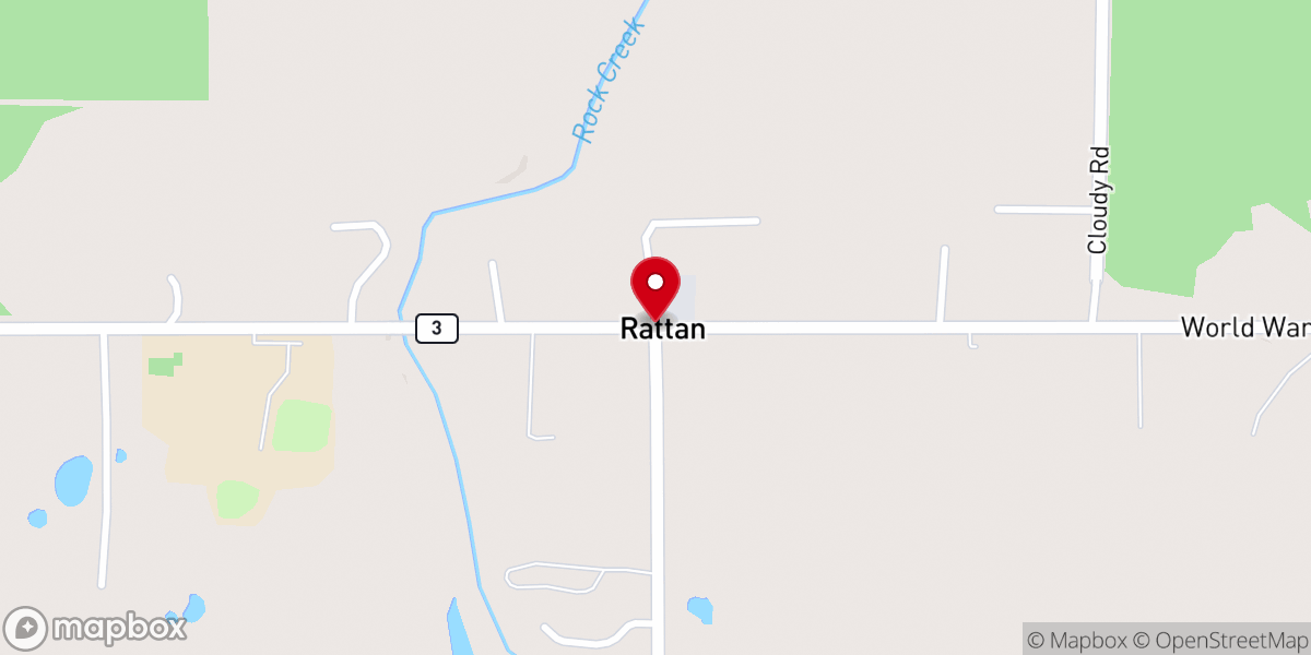 Map showing location of Church of Christ