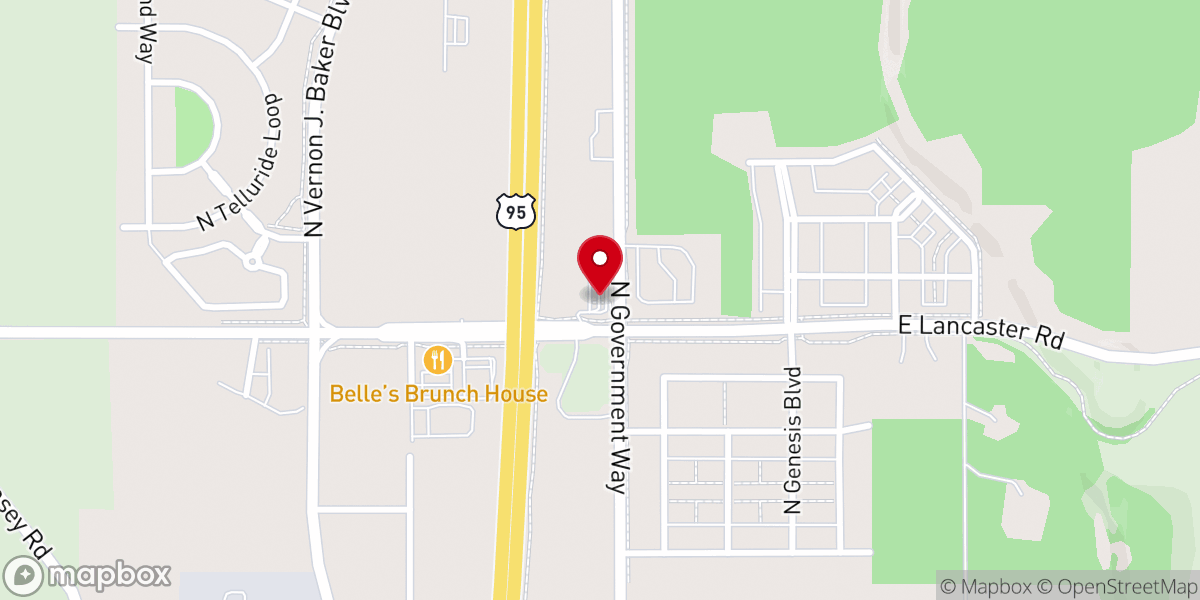 Map showing location of Golden Glo Espresso