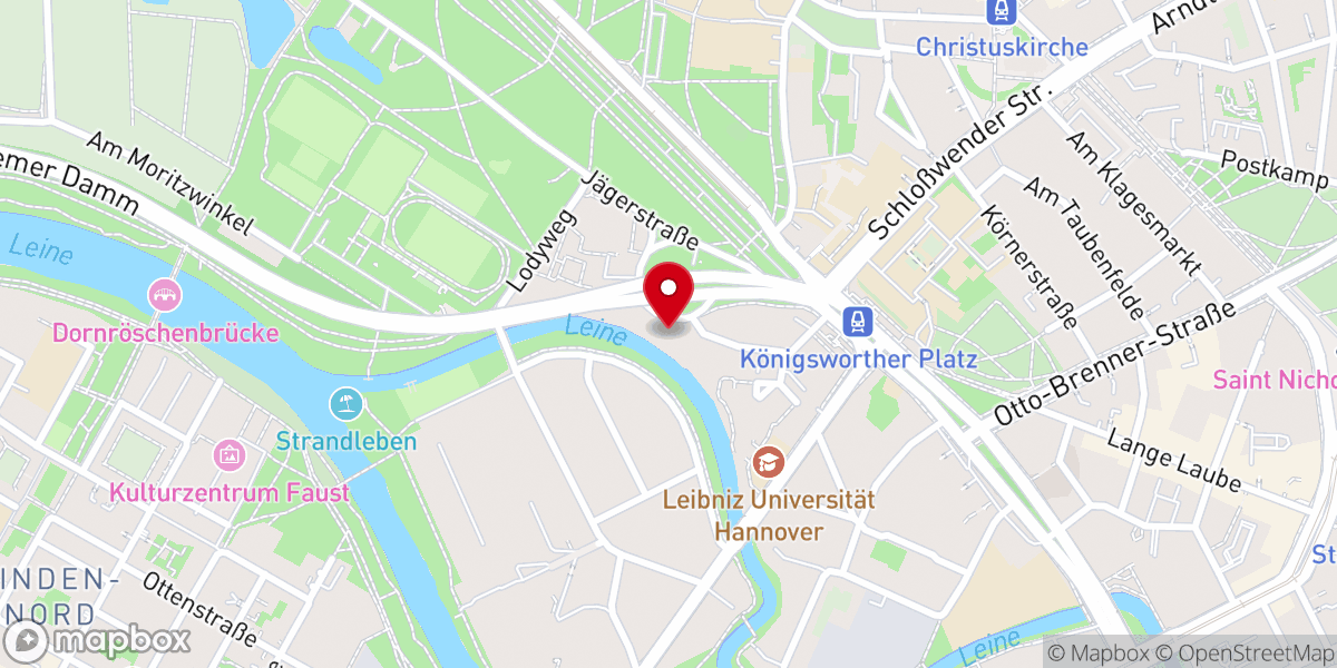 Map showing location of Adventgemeinde Hannover-Mitte