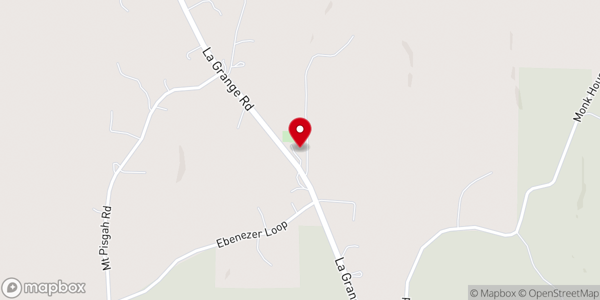 Map showing location of New Life Baptist Church