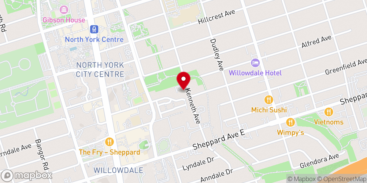 Map showing location of Spring Garden Baptist Church