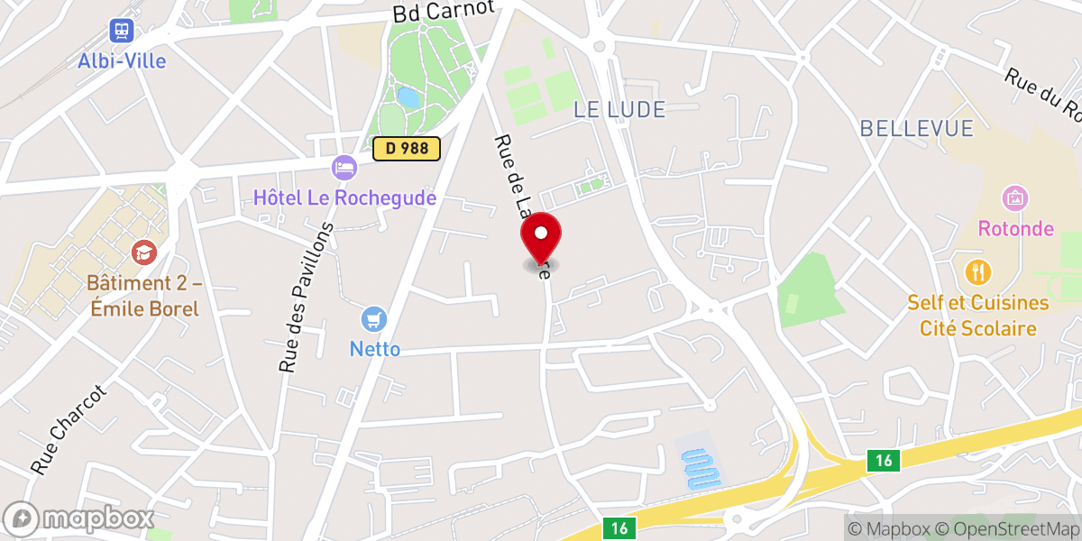 Map showing location of Communauté des Soeurs missionnaires de l'Evangile (anciennement Soeurs du Bon Sauveur)