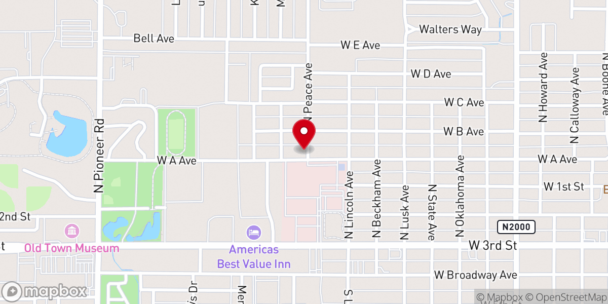Map showing location of Mt Carmal Baptist Church