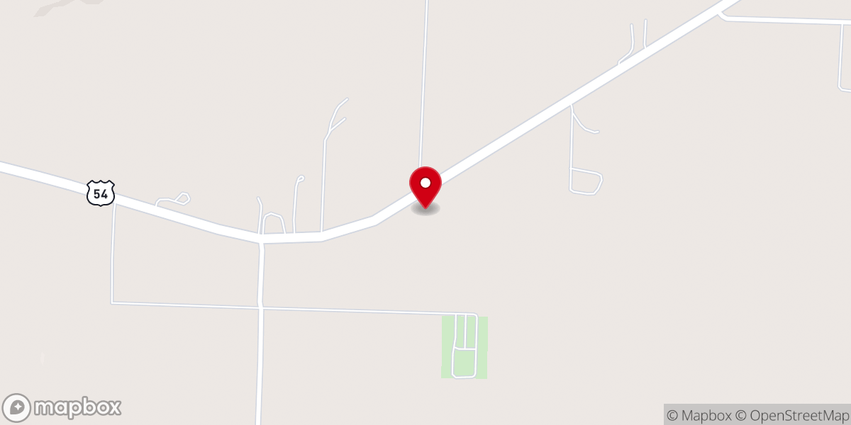 Map showing location of Sulphur Springs Baptist Church