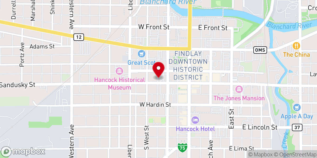 Map showing location of St. Andrew's United Methodist Church Annex