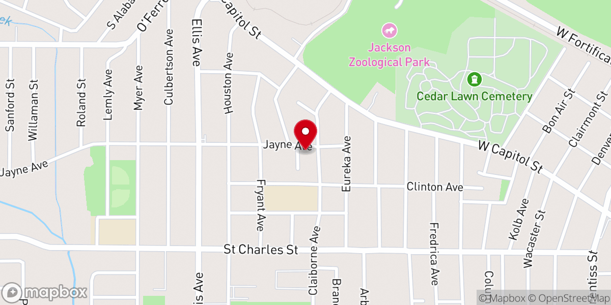 Map showing location of Spirit Word Fellowship Mb Church