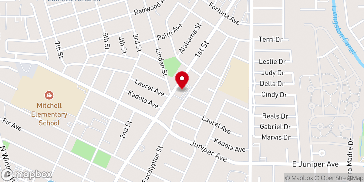 Map showing location of Ariday Hispanic Christian