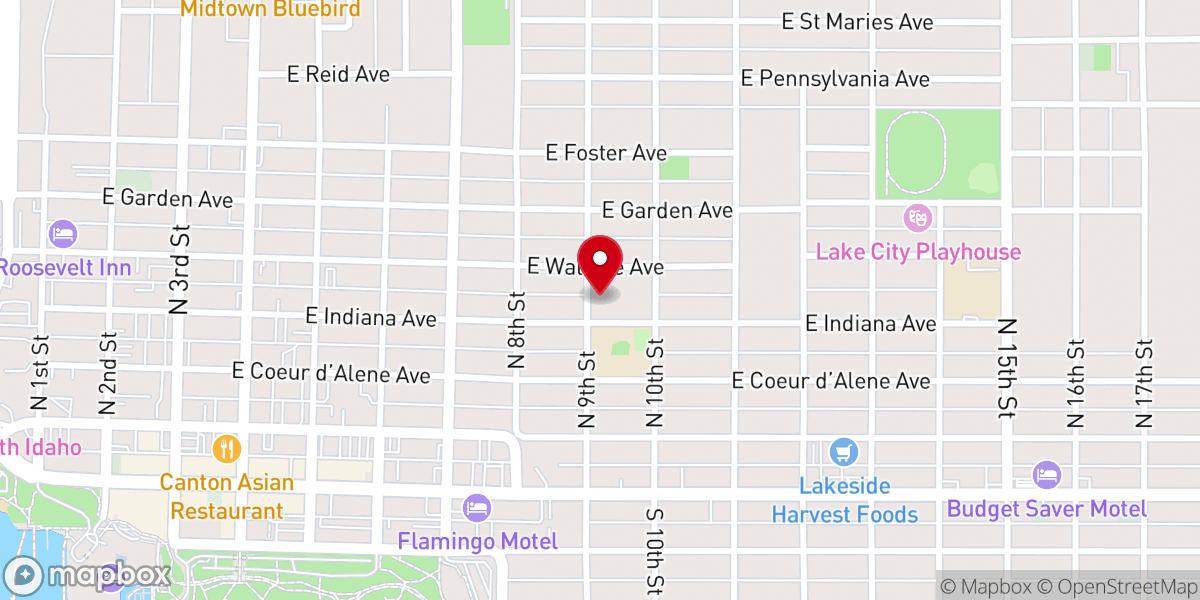 Map showing location of St. Thomas the Apostle Catholic Church
