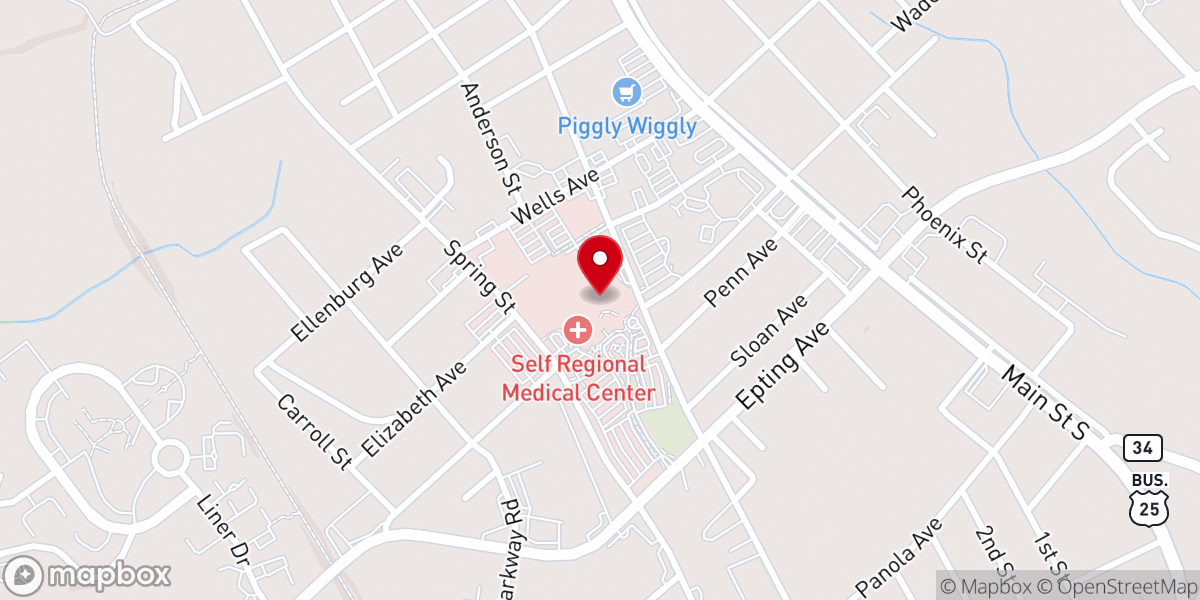 Map showing location of Greenwood First Presbyterian Endowment Fund Inc
