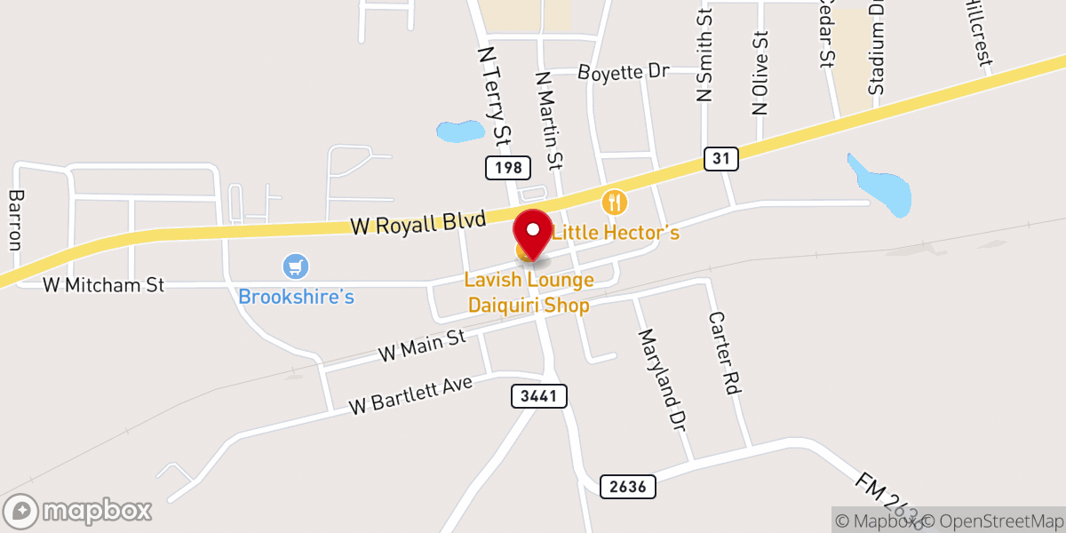 Map showing location of Antioch Baptist Church Parsonage