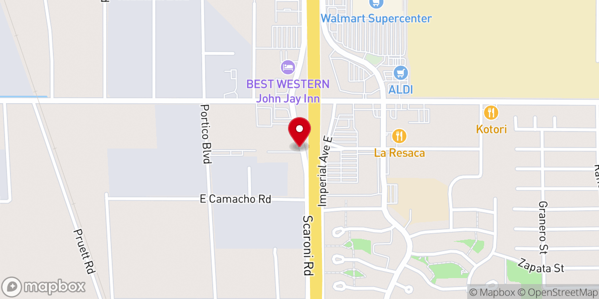 Map showing location of First Fundamental Bible Church