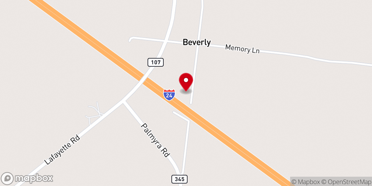 Map showing location of Lighthouse Baptist Church