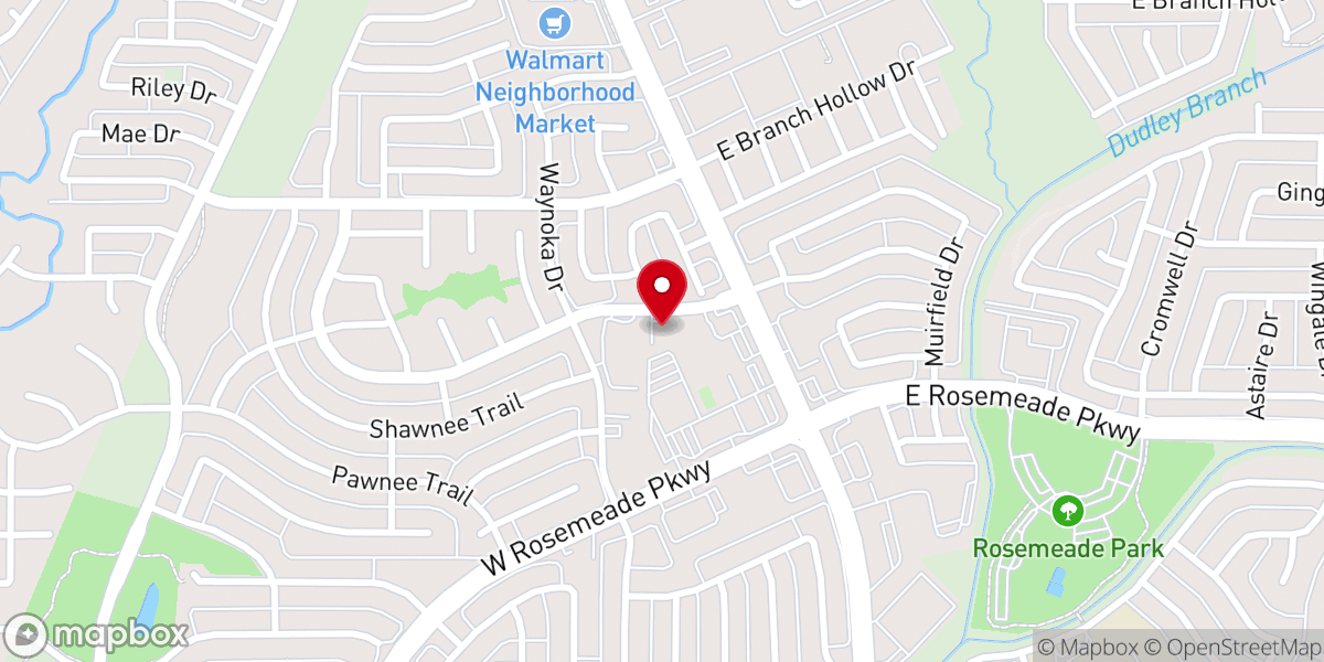 Map showing location of Carrollton Church of Christ