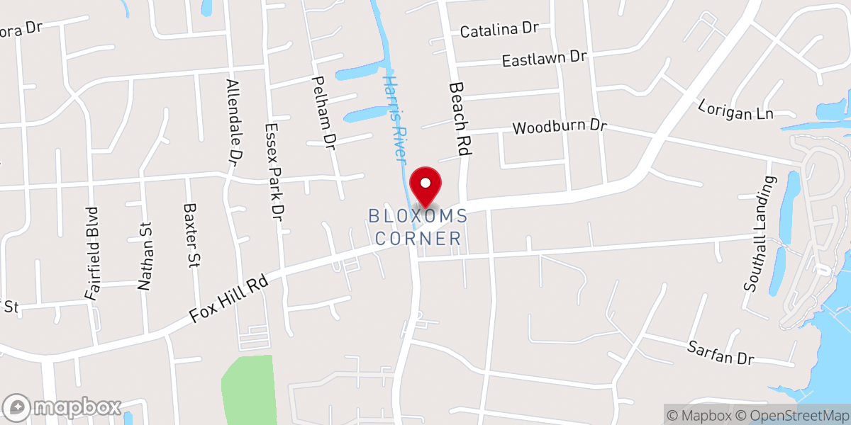 Map showing location of Crossroads Apostolic Church