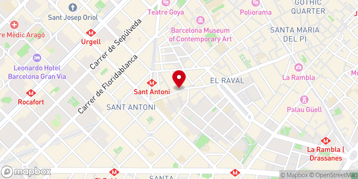 Map showing location of Parroquia (Iglesia Católica) de la Virgen del Carmen