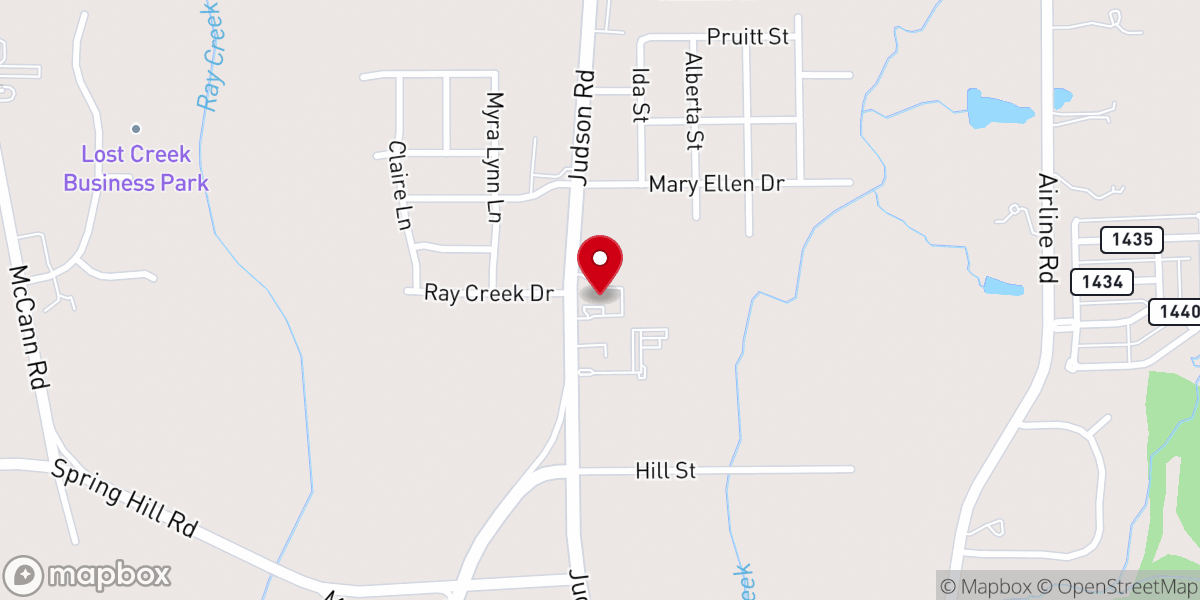Map showing location of Longview EPC