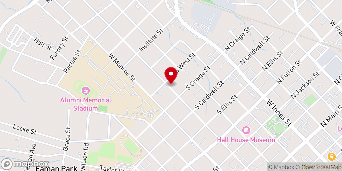 Map showing location of Outreach Christian Tabernacle