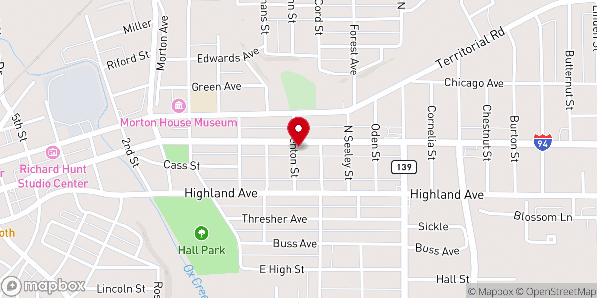 Map showing location of Purpose Church Ministries