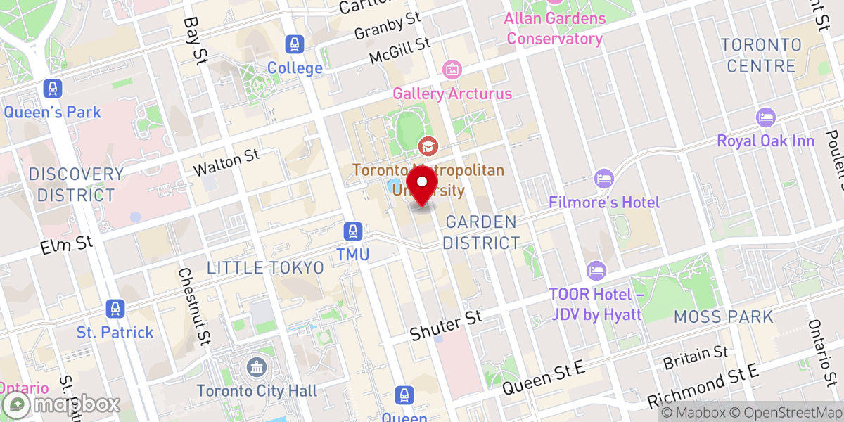 Map showing location of First Evangelical Lutheran Church