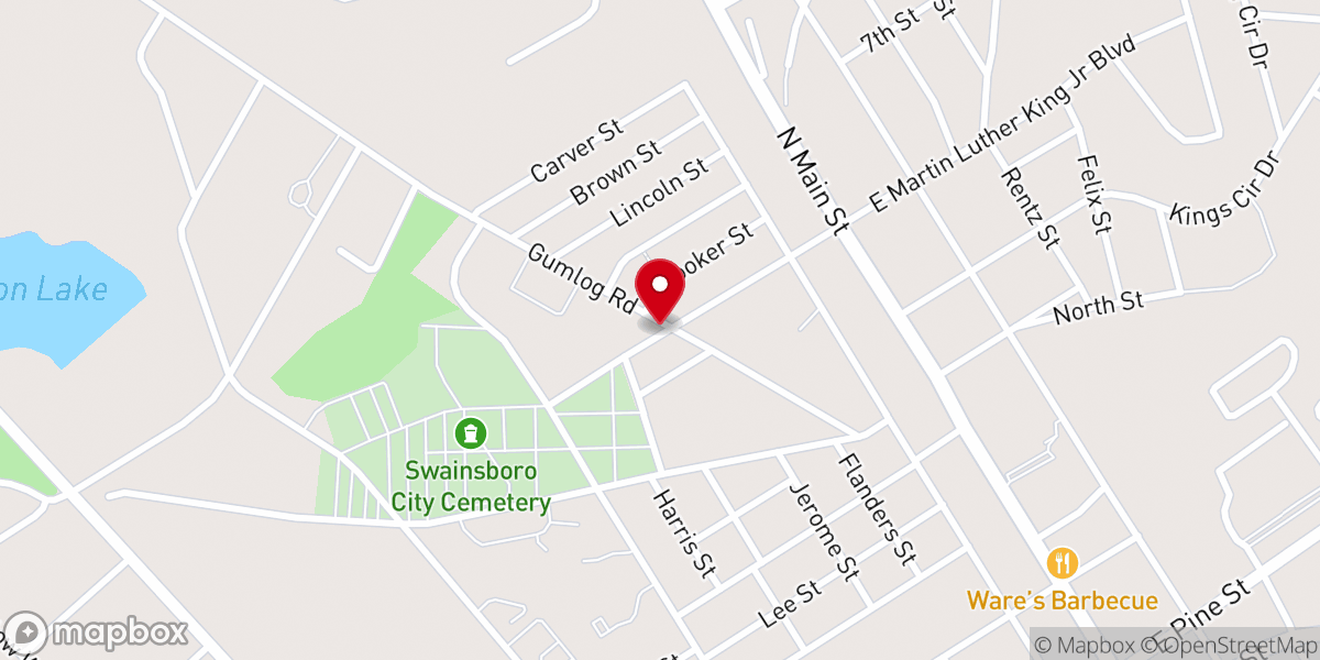 Map showing location of Williams Grove Church-Living God