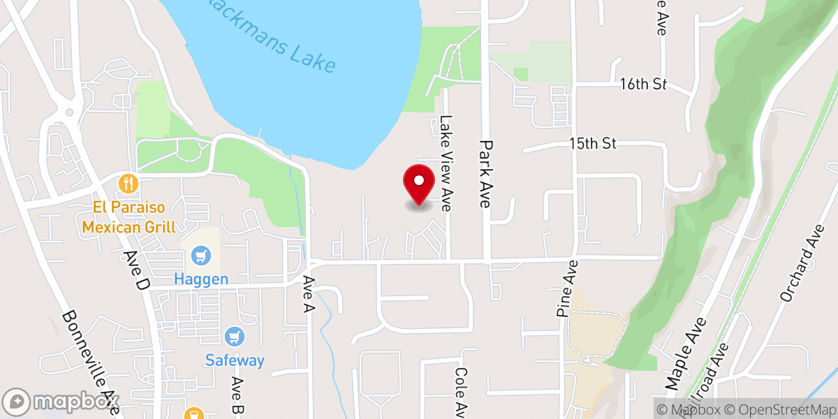 Map showing location of First Presbyterian Church of Snohomish