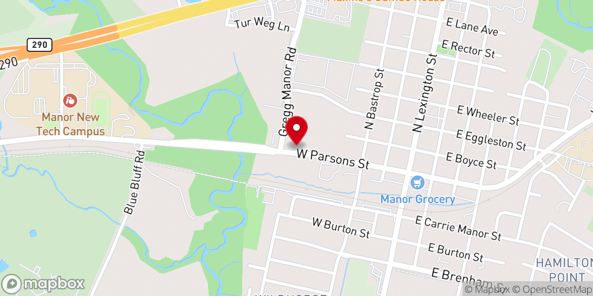 Map showing location of Burns Memorial Temple Cogic