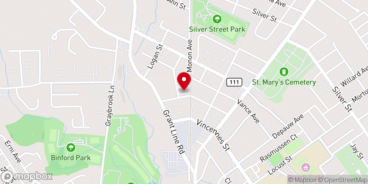 Map showing location of Galatian Baptist Church