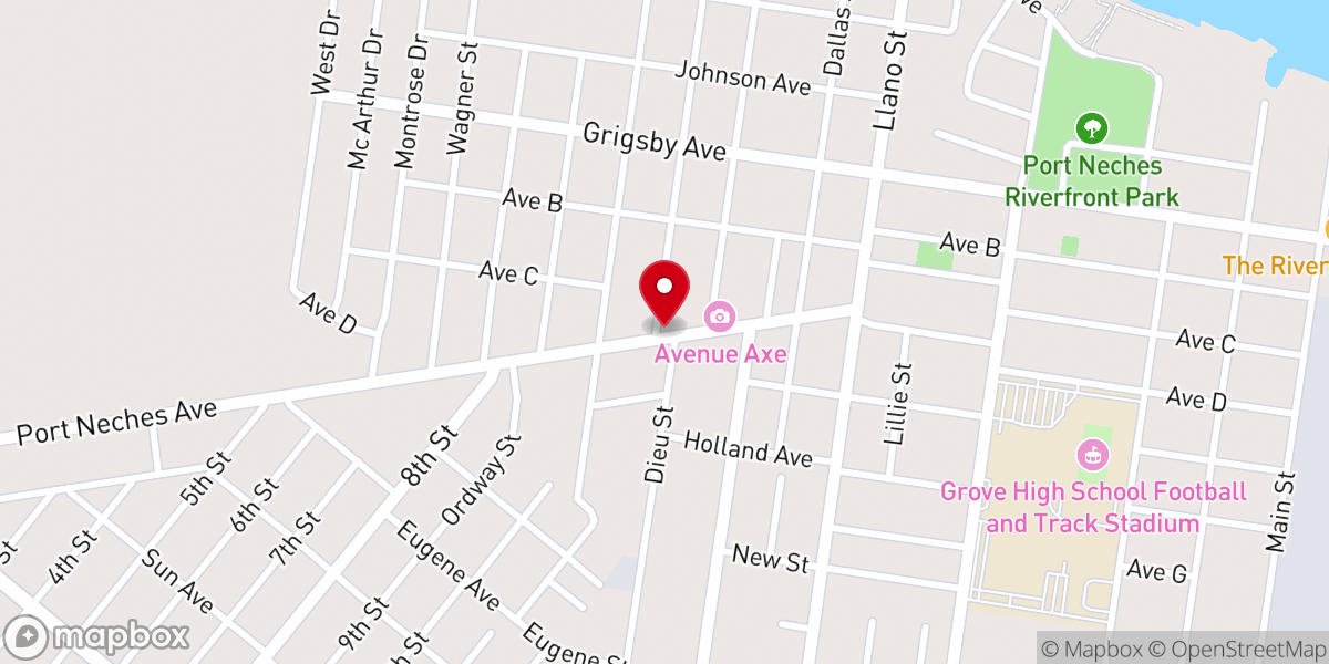 Map showing location of The Avenue Coffee & Cafe