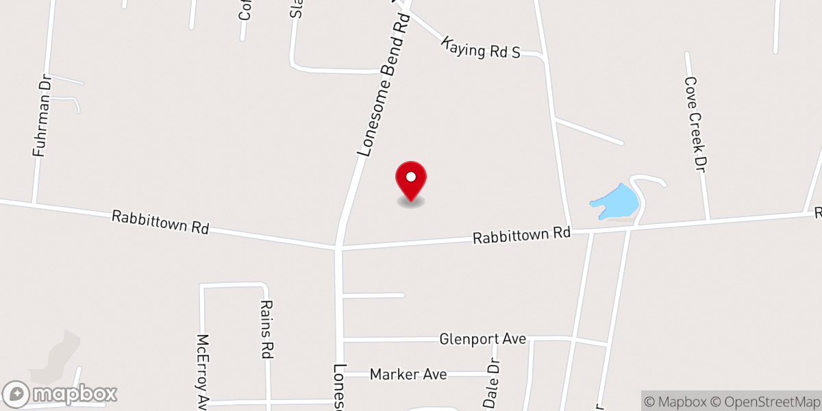Map showing location of College Heights Baptist Church