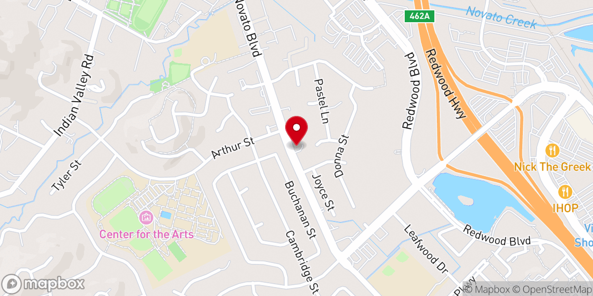 Map showing location of Church of Christ