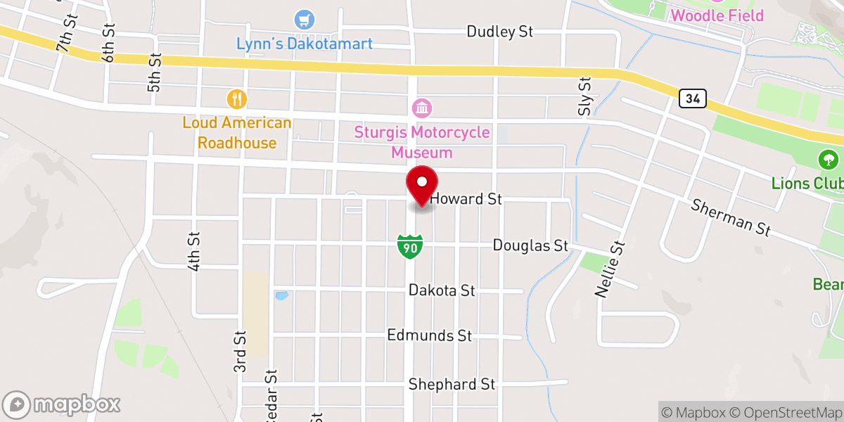 Map showing location of St Thomas Episcopal Church