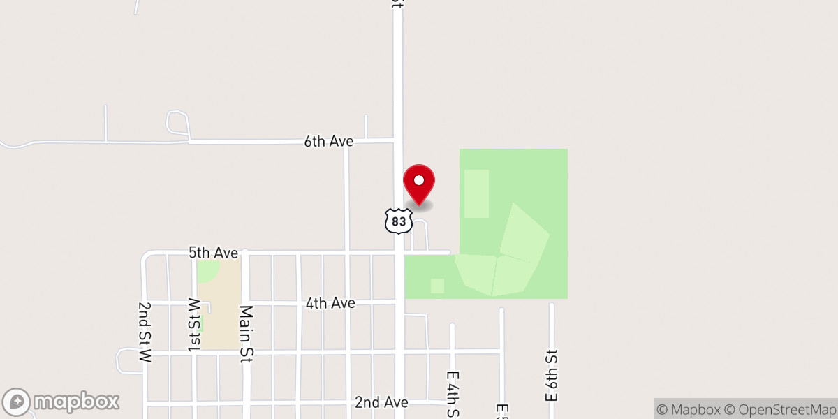 Map showing location of Presbyterian Church